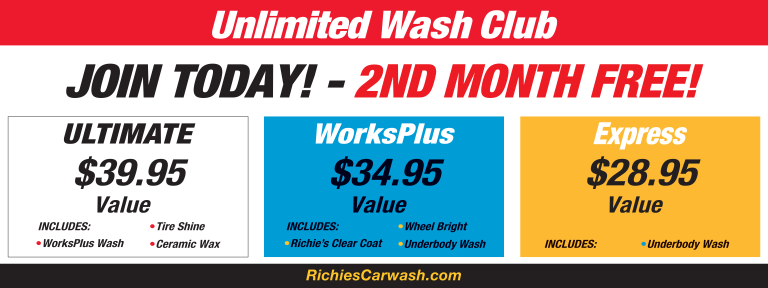 unlimited wash club pricing 2025